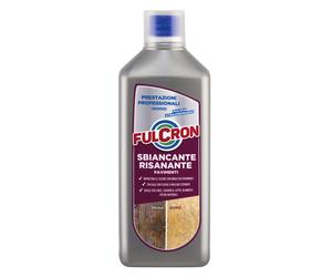 FULCRON Sbiancante risanante pavimenti 1 L, detergente alcalino senza cloro per cotto, pietra, gres, klinker, cementi, graniglie e fughe annerite