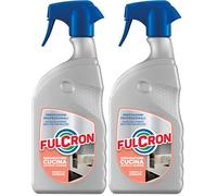 FULCRON Sgrassatore Cucina Superfici Moderne Pronto all'Uso, Sgrassa e Deterge, Fragranza Limone, Arancia e Bergamotto, 750 ml (Confezione da 2)