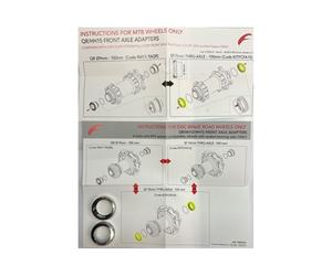 FULCRUM KIT CONVERSIONE RUOTA ANTERIORE DA QR A PERNO PASSANTE