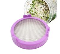 Fulenyi Mason Jar Sprout - Coperchio per germogli in acciaio inox per barattoli con apertura ampia, set di coltivazione per germogli di soia