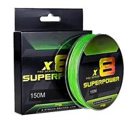 Fulenyi Pesca Intrecciata Verde Super Potente, 164 Cantieri 8 Fili Percezione Stealth per Pesca sul Ghiaccio, Selvaggia, All'aperto, Acqua Salata e Dolce