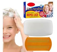 Fulenyi Prodotti per Capelli Contro i pidocchi | Shampoo Solido all'olio di Menta piperita Naturale,Rimozione Efficace dei pidocchi, Controllo 'Olio e Tenere lontani i pidocchi per Animali