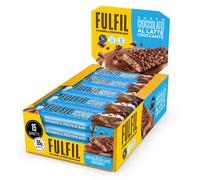 FULFIL 15 Barrette Proteiche da 55 Grammi Gusto Cioccolato Croccante al Latte