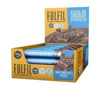 FULFIL - 15 Barrette Proteiche da 55 Grammi, Gusto Cioccolato Croccante al Latte con 9 Vitamine e Pochi Zuccheri, Confezione da 825 Grammi