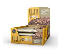 Fulfil Barrette vitaminiche e proteiche - Gusto frusta al cioccolato e nocciola - 14 g di proteine ad alto contenuto proteico, 9 vitamine, basso contenuto di zucchero