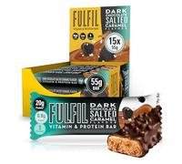 Fulfil Barretta proteica – Cioccolato fondente e caramello salato – 15 x 55 g