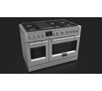 Fulgor Cucina professionale Sofia FSRC 4807 2P MK 2F X con doppio forno e piano a gas finitura acciaio inox da 122 cm