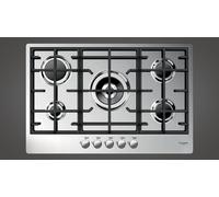 Fulgor Piano cottura a gas CPH 765 G WK X finitura acciaio inox da 77 cm