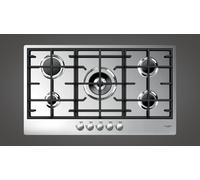Fulgor Piano cottura a gas CPH 905 G WK X finitura acciaio inox da 86 cm