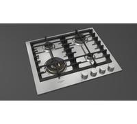 Fulgor Piano cottura a gas FPH 604 G WK X finitura acciaio inox da 60 cm