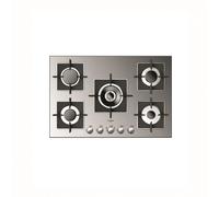 Fulgor Piano cottura a gas FSH 775 G DWK XX finitura acciaio inox da 77 cm
