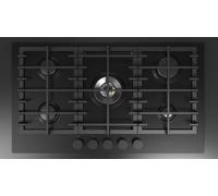 Fulgor Piano cottura a gas FUH 9041 G DWK MBK finitura acciaio nero opaco da 90 cm