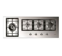 Fulgor Piano cottura a gas QH 1124 G WK X finitura acciaio inox da 112 cm