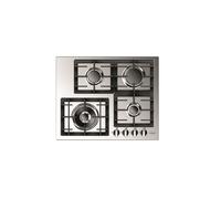 Fulgor Piano cottura a gas QH 604 G WK X finitura acciaio inox da 62 cm