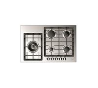 Fulgor Piano cottura a gas QH 765 G WK X finitura acciaio inox da 76 cm