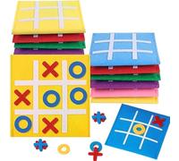 FULHANY 12 Pezzi Tic Tac Toe, Regalo Fine Anno Bambini, Tic Tac Mini Nove Griglia Giochi Da, Regali Bambini Fine Anno Scolastico per Compleanno, Festa, Casa, Scuola (Colorato)