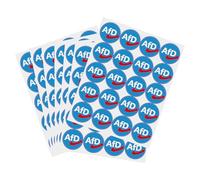 FULHANY 140 Pezzi Lettere Adesive - Adesivi Per Auto - Logo AFD Rotondo Da 4,5 Cm Per Auto, Finestre, Moto, Laptop Adesivi Politici Afd