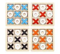 FULHANY 4 Pezzi Tic Tac Toe - Tris GiocoPer Bambini - Tris Gioco - Set Da Gioco Da Tavolo Classico Da Tavolo Adatto Per La Decorazione D'Interni Di Feste Domestiche Per Adulti