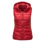 Fulidngzg 100 Grammi Donna Leggero Trapuntino Caldo Invernale Giacca Micropile Mezza Stagione Elegante Giubbino Senza Maniche Piumino Smanicato Ecologica Piumini Corto