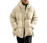 Fulidngzg Giubbotto Invernale Donna Curvy Elegante Antivento Giubbino Taglie Forti Outdoor Comode Piumino Leggero Autunno Giubbotto Trekking Trapuntata Giacca Jacket Corto