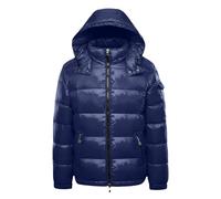 Fulidngzg Giubbotto Taglie Forti Uomo,Giubbotto Piumino Uomo Invernale Caldo Taglie Forti con Cappuccio e Cerniera Antivento Giacca con Tasche a Zip Lucido Elegante Essenziale Morbido Per Primavera