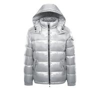 Fulidngzg Giubbotto Uomo Invernale,Giubbotto Piumino Uomo Invernale Caldo Taglie Forti con Cappuccio e Cerniera Antivento Giacca con Tasche a Zip Lucido Elegante Essenziale Morbido Per Primavera
