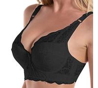 Fulidngzg Reggiseno Fascia Donna Posturale in Pizze con Ferretto per Seno Grande e Cadente Reggiseni Sportivi Sostegno Forte Taglie Forti Bralette Sottogiacca Contenitivo Push Up Leggero Traspiranti