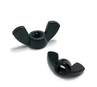 FULIMEI Dadi ad alette in nylon PA66 M4 M5 M6 M8, elementi di fissaggio in plastica nera(M4-500 pieces)