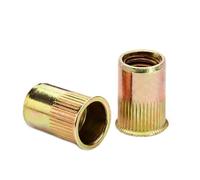 FULIMEI Dado for rivetto M3 M4 M5 M6 M8 M10 M12, testa svasata con zigrinatura(M8-100 pieces)