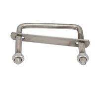 FULIMEI M10 OD 100mm 120mm 150mm 160mm 200mm Lunghezza Tubo Morsetto Clip Telaio Piastra Quadrato Angolo Retto Bullone a U(M10x70x100)