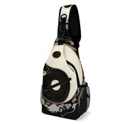 Full And Moon Dragon Ying Yang Uomo Donna Sling Bag Leggera Zaino Monospalla Casual Borsa A Spalla Per Ciclismo Sportiva Outdoor