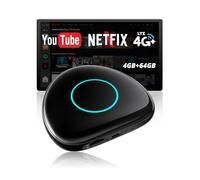 [Full Android | 4G LTE] Wireless CarPlay Adapter, Magic AI Box, supporta per Netflix/YouTube/TF Card, Plug & Play, Drivechat con oltre 50 abilità AI, supporta Factory Wired CarPlay