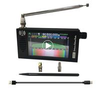 Full-Bands DSP SDR Radio Receiver 4.3" IPS Screen FM/AM/LSB/USB/CW, 192 kHz Spectrum Rechargeable 5000 mAh Batteria ricaricabile in alluminio Alloy Shell Nice Sound