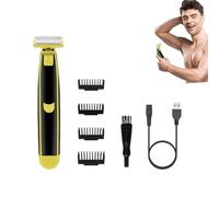 Full Body Washed Wet and Dry Shaver, Electric Beard Trimmer for Men, Dry Wet Waterproof Mens Rotary Facial Shaver, Men's Electric Shaver Full Body wash Wet and Dry Double Shaver (1pcs)