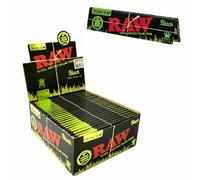 FULL BOX GREZZO BIOLOGICO NERO KING SIZE Slim Rolling Papers Classic Purest N...