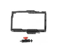 Full Camera Cage Rig with 1/4 3/8 Thread Holes and Cold Shoe Mount Quick Release Stabilizer for BMPCC 4K 6K