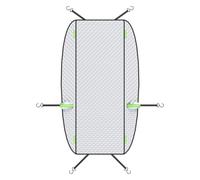 Full Car Snow Cover - All Season Vehicle Shield, Thickened Anti Frost Ice G
