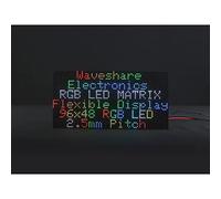 Full Color RGB Flexible LED Matrix Panel for Raspberry Pi 4B+ 4B 3B+ 3B 2B+ Zero W WH Pico ESP32 Ardui 2.5mm Pitch 96×48 Pixels Adjustable Brightness And Bendable PCB