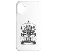 Full Contact Fighting Muay Thai Strength And Endurance Custodia per iPhone 16 Plus