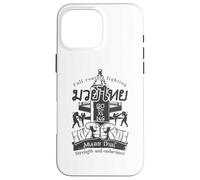 Full Contact Fighting Muay Thai Strength And Endurance Custodia per iPhone 16 Pro Max