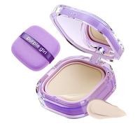 Full Coverage Creamy Foundation, Long-Lasting Waterproof Matte Finish, High Coverage Blemish-Free Base, High Coverage Blemish-Free Base For Oily/Dry/Combination Skin, Travel-Friendly Compact (Ivory)