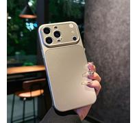 Full-Coverage Frosted Anti-Drop Case for iPhone 17 Pro Max, Electroplated Ultra-Thin Matte Phone Case with Lens Protector for iPhone 17 16 15 14 ProMax (Gray,15promax)