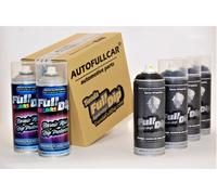 FULL DIP PACK CERCHIONI 6 SPRAY NERO CON PROTEZIONE OPACA | SPEDIZIONE GRATUITA