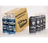 FULL DIP PACK CERCHIONI 6 SPRAYS NERO METALLIZZATO LUCIDO | SPEDIZIONE GRATUITA