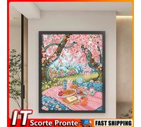 Full Embroidery Eco-cotton Thread 11CT Printed Spring Cross Stitch Kit 110x88cm
