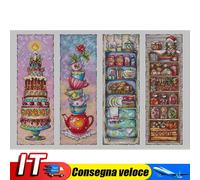 Full Embroidery Eco-cotton Thread 14CT Printed Food Cross Stitch Kit 60x40cm IT