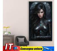 Full Embroidery Eco-cotton Thread 14CT Printed Girl Cross Stitch Kit Art 40x70cm