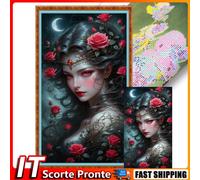 Full Embroidery Eco-cotton Thread 14CT Printed Girl Cross Stitch Kit Art 40x70cm