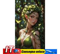 Full Embroidery Eco-cotton Thread 14CT Printed Girl Cross Stitch Kit Art 40x70cm