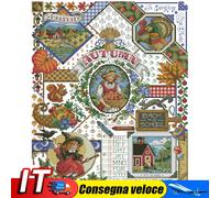 Full Embroidery Eco-cotton Thread 14CT Printed Spring Cross Stitch Kit 40x51cm I